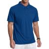 imageZITY 3 Pack Polo Shirts for Men with Pocket Short Sleeve Moisture Wicking Outdoor Tactical Shirt Summer CasualArmy Greenroyal Bluedark Teal Blue