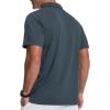 imageZITY 3 Pack Polo Shirts for Men with Pocket Short Sleeve Moisture Wicking Outdoor Tactical Shirt Summer CasualKhakigreyarmy Green