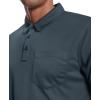 imageZITY 3 Pack Polo Shirts for Men with Pocket Short Sleeve Moisture Wicking Outdoor Tactical Shirt Summer CasualKhakigreyarmy Green