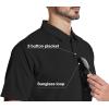imageZITY 5 Pack Polo Shirts for Men with Pocket Dry Quickly Short Sleeve Athletic Outdoor Work Collared ShirtsBlack