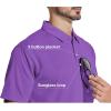 imageZITY 5 Pack Polo Shirts for Men with Pocket Dry Quickly Short Sleeve Athletic Outdoor Work Collared ShirtsBlackgreyforest Greenapricotviolet