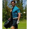 imageZITY Mens Golf Shirts Short Sleeve Print Patterns Performance Moisture Wicking Polo ShirtBlue Green Seahorse