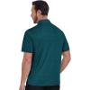 imageZITY Mens Golf Shirts Short Sleeve Print Patterns Performance Moisture Wicking Polo ShirtBlue Green Seahorse