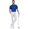 imageZITY Mens Golf Shirts Short Sleeve Print Patterns Performance Moisture Wicking Polo ShirtBlue Sea Fish