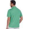 imageZITY Mens Golf Shirts Short Sleeve Print Patterns Performance Moisture Wicking Polo ShirtGreen Wave Point