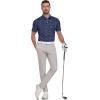 imageZITY Mens Golf Shirts Short Sleeve Print Patterns Performance Moisture Wicking Polo ShirtNavy Love
