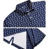 imageZITY Mens Golf Shirts Short Sleeve Print Patterns Performance Moisture Wicking Polo ShirtNavy Love