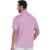imageZITY Mens Golf Shirts Short Sleeve Print Patterns Performance Moisture Wicking Polo ShirtPink Fish Bones