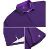 imageZITY Mens Golf Shirts Short Sleeve Print Patterns Performance Moisture Wicking Polo ShirtPurple Circle