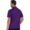 imageZITY Mens Golf Shirts Short Sleeve Print Patterns Performance Moisture Wicking Polo ShirtPurple Circle