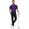 imageZITY Mens Golf Shirts Short Sleeve Print Patterns Performance Moisture Wicking Polo ShirtPurple Circle