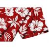 imageZITY Mens Golf Shirts Short Sleeve Print Patterns Performance Moisture Wicking Polo ShirtRed Flower