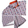 imageZITY Mens Golf Shirts Short Sleeve Print Patterns Performance Moisture Wicking Polo ShirtRed Maple Leaf