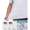 imageZITY Mens Golf Shirts Short Sleeve Print Patterns Performance Moisture Wicking Polo ShirtWhite Wine Glass
