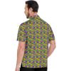 imageZITY Mens Golf Shirts Short Sleeve Print Patterns Performance Moisture Wicking Polo ShirtYellow Purple Bikini