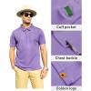 imageZITY Mens Polo Shirt Short Sleeve Sports Tactical TShirt Athletic Golf Polos Daily Casual Stylish Collared Shirts for MenLilac