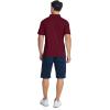 imageZITY Mens Polo Shirts Quarter Zip Shirts Casual Classic Lightweight Short Sleeve Golf Collared Shirt with PocketBurgundy