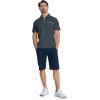 imageZITY Mens Polo Shirts Quarter Zip Shirts Casual Classic Lightweight Short Sleeve Golf Collared Shirt with PocketDark Grey
