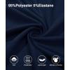 imageZITY Mens Polo Shirts Quarter Zip Shirts Casual Classic Lightweight Short Sleeve Golf Collared Shirt with PocketNavy