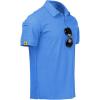 imageZITY Mens Polo Shirt Short Sleeve Sports Tactical TShirt Athletic Golf Polos Daily Casual Stylish Collared Shirts for MenLightblue