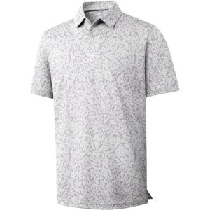 imageZITY Mens Golf Shirts Short Sleeve Print Patterns Performance Moisture Wicking Polo ShirtSand Painting