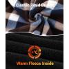 imageZITY Boys Flannel Jacket Sherpa Lined Hoodies Zip Up Fleece Plaid Shirt Unisex Winter Coat Kids Outerwear 615 YearsCoffee