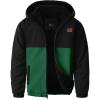 imageZITY Boys Fleece Jacket Sherpa Lined Hoodie Zip Up Sweatshirt Warm Outerwear Winter Coat for Kids 615 YearsBlack Green