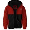 imageZITY Boys Fleece Jacket Sherpa Lined Hoodie Zip Up Sweatshirt Warm Outerwear Winter Coat for Kids 615 YearsRed Black
