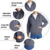imageZITY Hoodies for Men Zip Up Slim Fit Long Sleeve Lightweight Hooded Sweatshirt With Pocket0019darkgrey