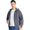 imageZITY Hoodies for Men Zip Up Slim Fit Long Sleeve Lightweight Hooded Sweatshirt With Pocket0019darkgrey