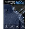 imageZITY Mens Lightweight Softshell Jacket Warm Fleece Lined Waterproof Rain Jacket Windbreaker Windproof Soft Shell OutdoorNavy