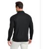 imageMens Long Sleeve Polo Shirts 3 Button Down with Pocket Classic Golf Breathable Solid Color Designed Collared Casual TeeBlack