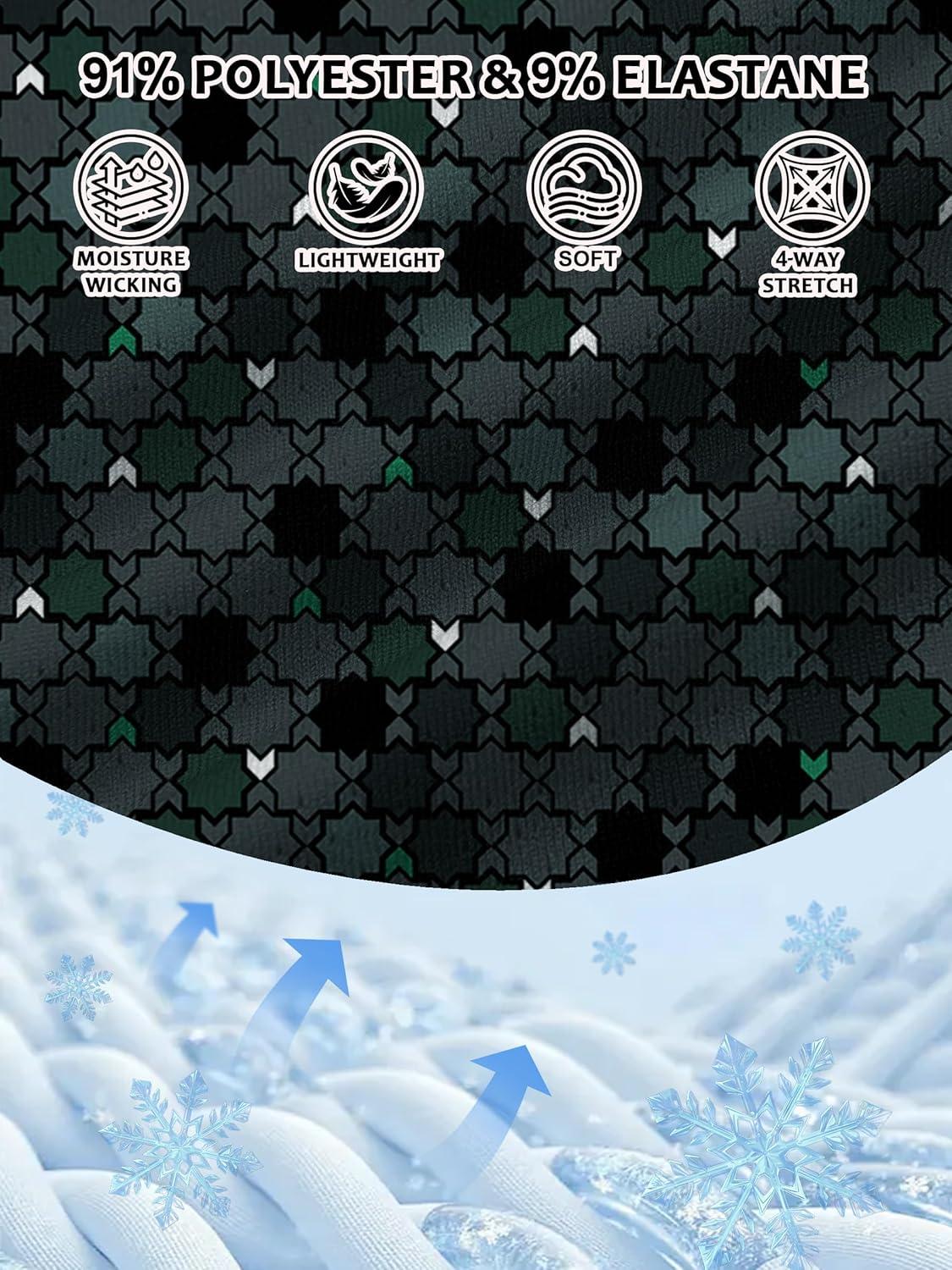 imageZITY Select Golf Shirts for Men Short Sleeve UPF 50 Print Performance Polo Moisture Wicking Funny Golf Collared ShirtsDark Green Octagram