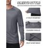 imageZITY 3 Pack Long Sleeve Shirts for Men UPF 50 Sun Protection Crew Neck TShirt Rash Guard for Hiking Running Swimming3packblackWhiteDark Gray