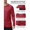 imageZITY 3 Pack Long Sleeve Shirts for Men UPF 50 Sun Protection Crew Neck TShirt Rash Guard for Hiking Running Swimming3packwine RedLight GrayBlack