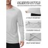 imageZITY 3 Pack Long Sleeve Shirts for Men UPF 50 Sun Protection Crew Neck TShirt Rash Guard for Hiking Running SwimmingLightgrayneonorangewhite