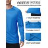 imageZITY 7 Pack Long Sleeve Shirts for Mens UPF 50 Sun Protection TShirt Active Crew Neck Tee Workout Tops Bulk7packroyalblueLightgrayDarkgrayLightblueDarkblueWhiteBlack