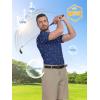 imageZITY Select Golf Shirts for Men Short Sleeve UPF 50 Print Performance Polo Moisture Wicking Funny Golf Collared ShirtsNavy Festival Party