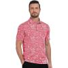 imageZITY Select Golf Shirts for Men Short Sleeve UPF 50 Print Performance Polo Moisture Wicking Funny Golf Collared ShirtsPink Splash