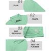 imageZITY Select Golf Shirts for Men Short Sleeve UPF 50 Print Performance Polo Moisture Wicking Funny Golf Collared ShirtsViridescent Leaf
