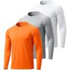 3pack-fluorescent Orange/White/Light Gray