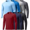imageZITY 7 Pack Long Sleeve Shirts for Mens UPF 50 Sun Protection TShirt Active Crew Neck Tee Workout Tops Bulk7packwineredLightblueRoyalblueDarkblueLightgrayDarkgrayBlack