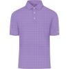 imageZITY Select Golf Shirts for Men Short Sleeve UPF 50 Print Performance Polo Moisture Wicking Funny Golf Collared ShirtsPurple Snowflake Geometry
