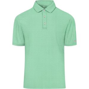 imageZITY Select Golf Shirts for Men Short Sleeve UPF 50 Print Performance Polo Moisture Wicking Funny Golf Collared ShirtsViridescent Leaf